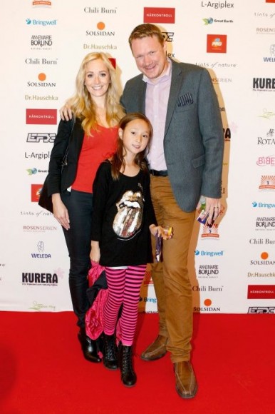Expressenjournalisten Niklas Svensson med familj