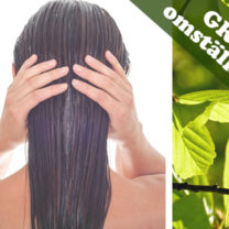 hudterapeuten johana bjurström långt hår bakifrån och gröna blad samt texten grön omställning