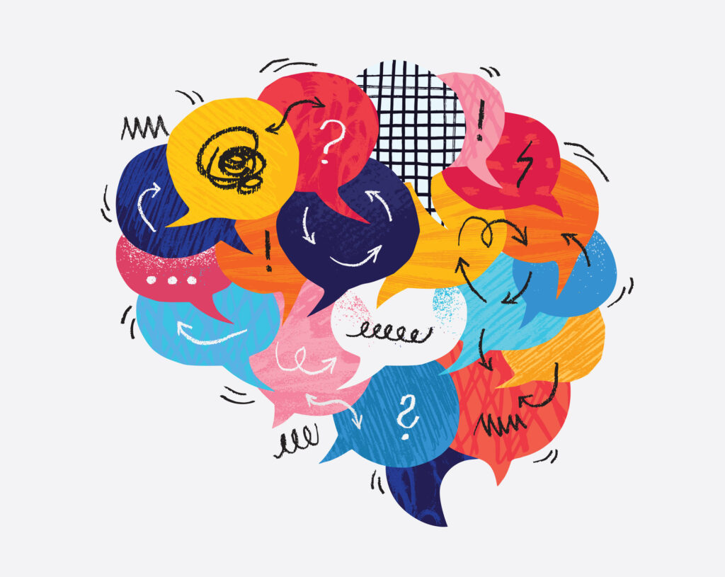 illustration av stress