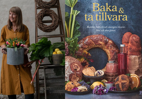 Collage: Annelie Andersson och boken "Baka & ta tillvara"