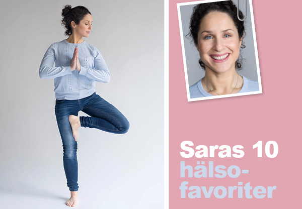 Yoga toppar listan av Saras hälsofavoriter