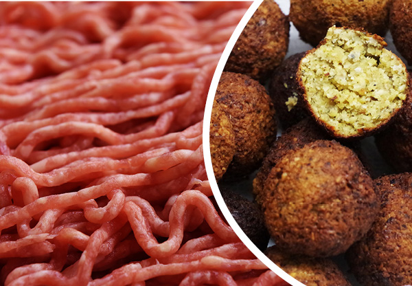 Färs eller falafel – nu kan du välja vego i köttdisken