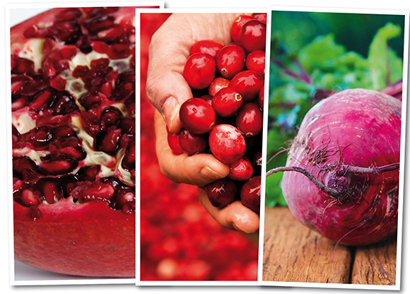 Därför är granatäpple, tranbär och rödbeta bra för hälsan